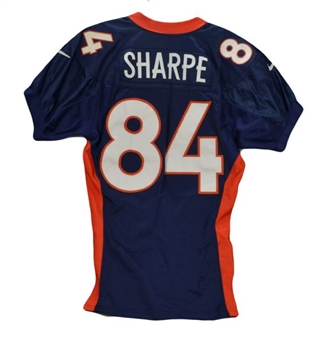 1997 Shannon Sharpe Super Bowl XXXII Game Used Broncos Jersey